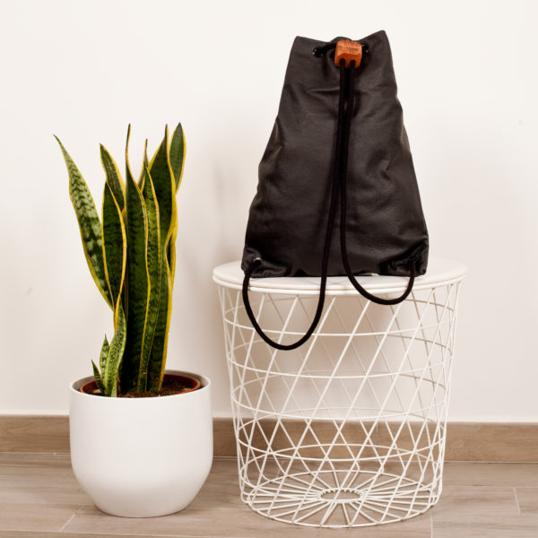 Zaino in pelle nero - cinzia rossi