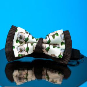 Floral print cotton bow tie - Cinzia Rossi