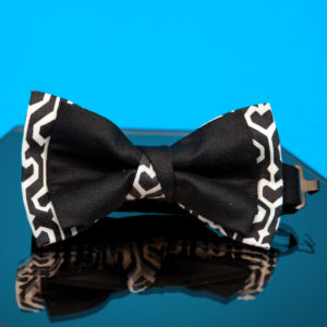 Cotton bow tie with geometric print - cinzia rossi