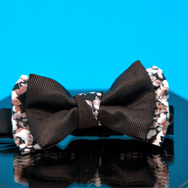 Floral print cotton bow tie - cinzia rossi