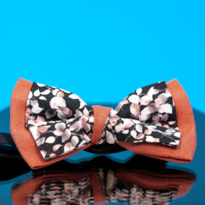 Floral print cotton bow tie - cinzia rossi