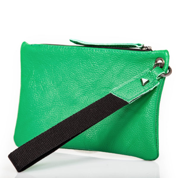 Bolso de mano verde de cuero – Cinzia Rossi