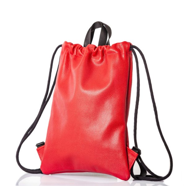 Red leather backpack – Cinzia Rossi