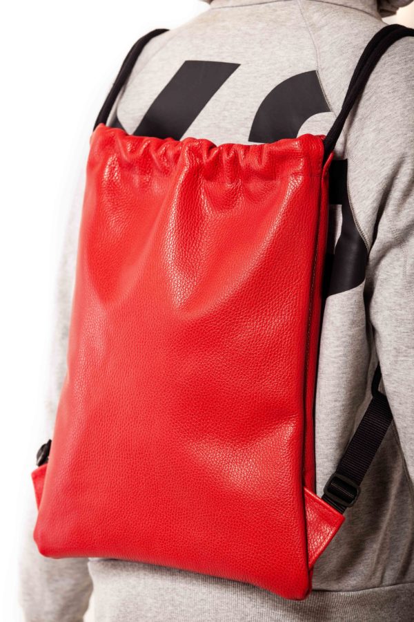 Red leather backpack – Cinzia Rossi