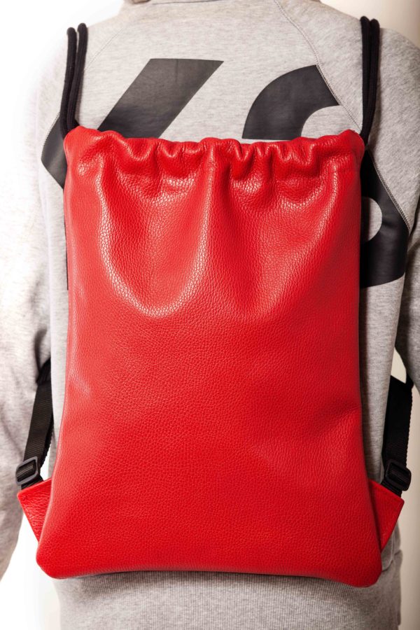 Red leather backpack – Cinzia Rossi