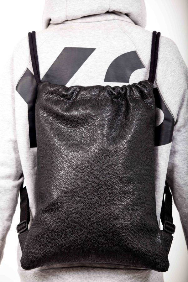 Schwarzer Lederrucksack - Cinzia Rossi