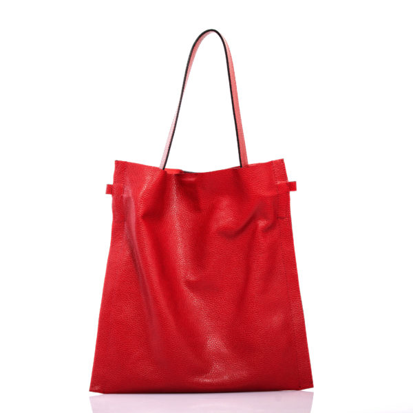 Shopping bag in pelle rossa - Cinzia Rossi