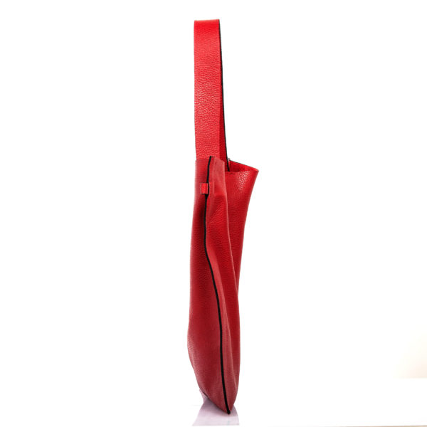 Shopping bag in pelle rossa - Cinzia Rossi