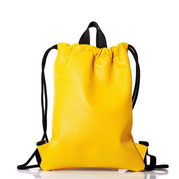 Sac à dos en cuir jaune - Cinzia Rossi