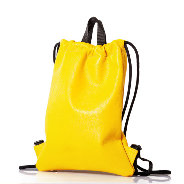 Sac à dos en cuir jaune - Cinzia Rossi