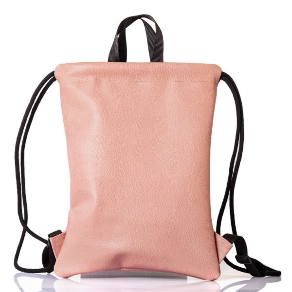 Mochila de cuero rosa polvo - Cinzia Rossi