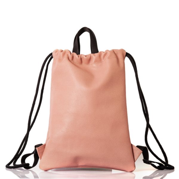 Sac à dos en cuir rose poudré - Cinzia Rossi