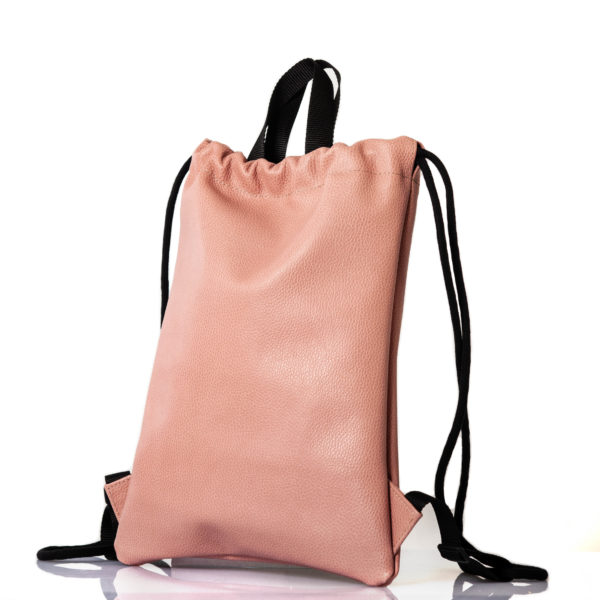 Sac à dos en cuir rose poudré - Cinzia Rossi