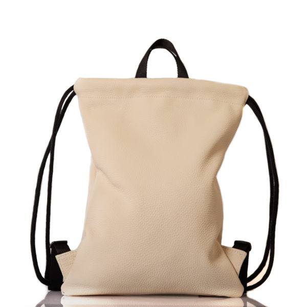 Cream white leather backpack - Cinzia Rossi