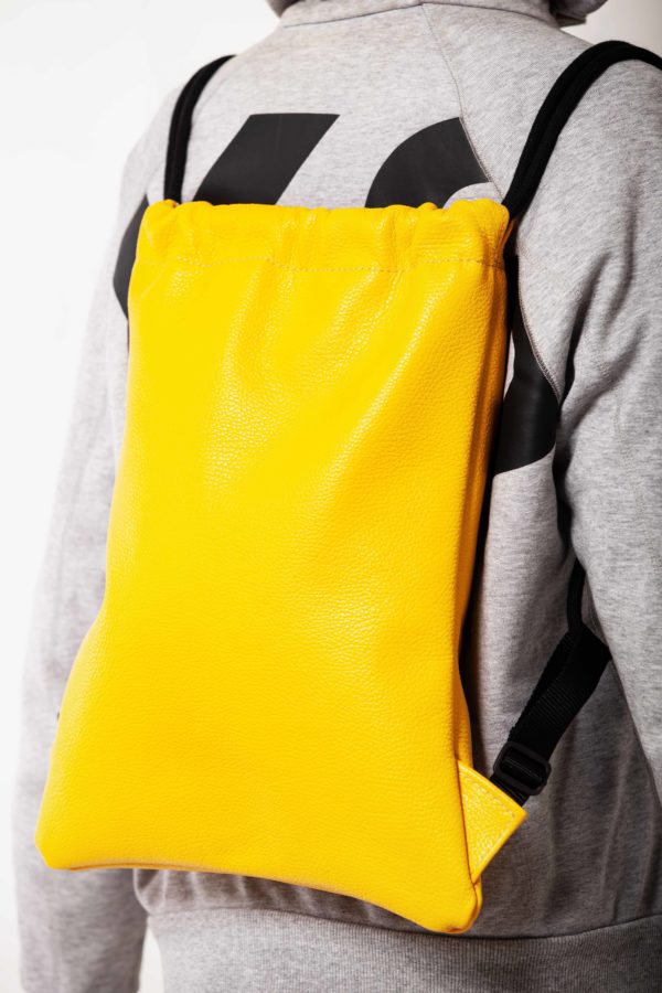 Sac à dos en cuir jaune - Cinzia Rossi