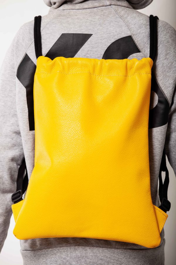 Sac à dos en cuir jaune - Cinzia Rossi