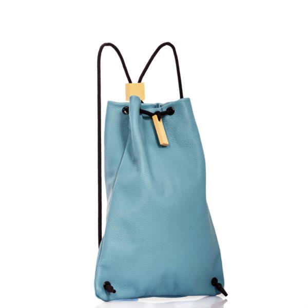 Light blue leather backpack - Cinzia Rossi