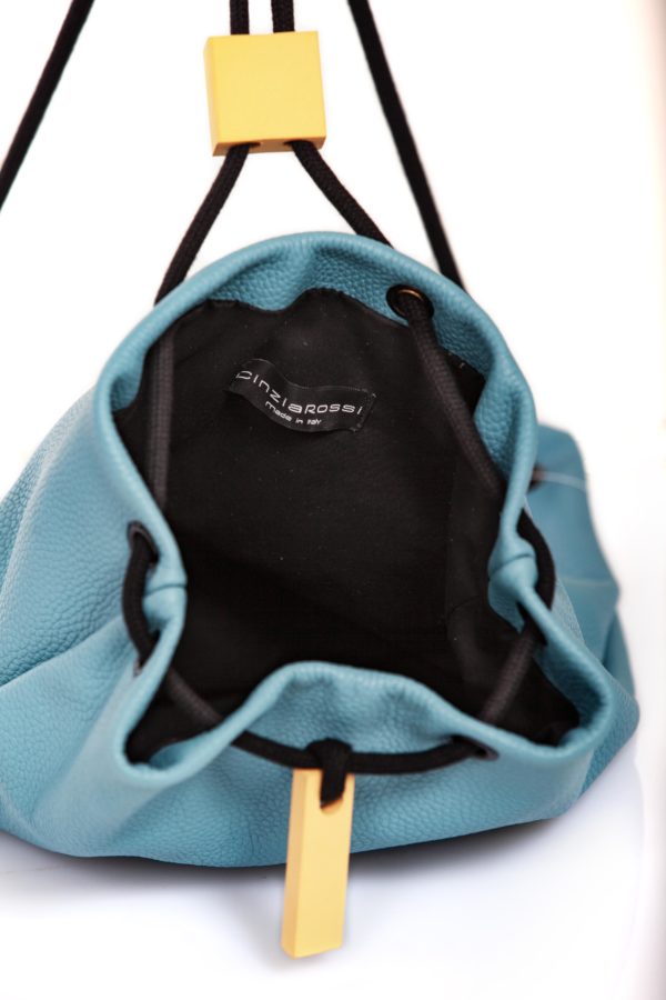 Zaino in pelle azzurra - Cinzia Rossi