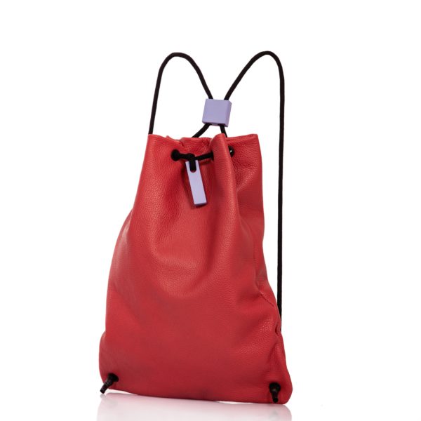 Roter Lederrucksack - Cinzia Rossi