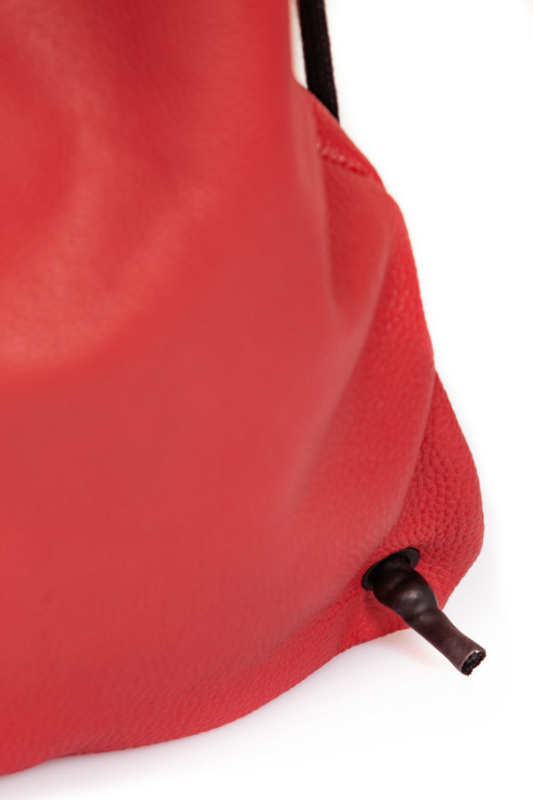 Roter Lederrucksack - Cinzia Rossi