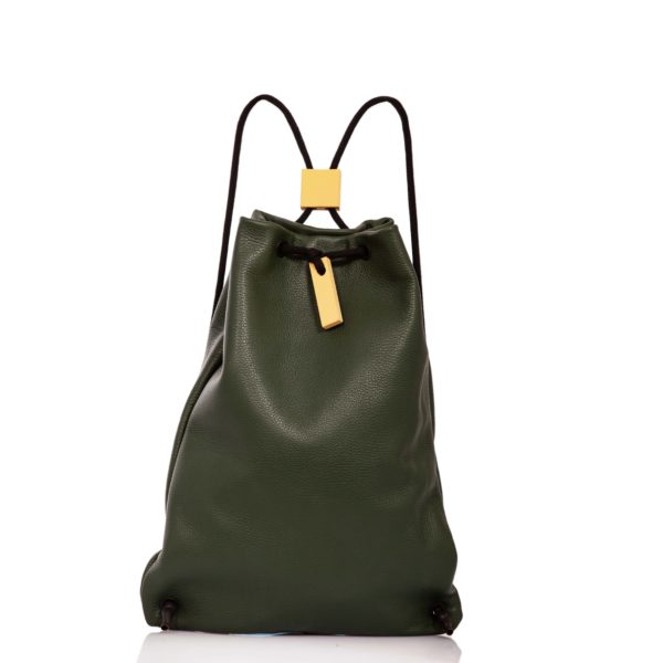 Zaino in pelle verde scuro - Cinzia Rossi