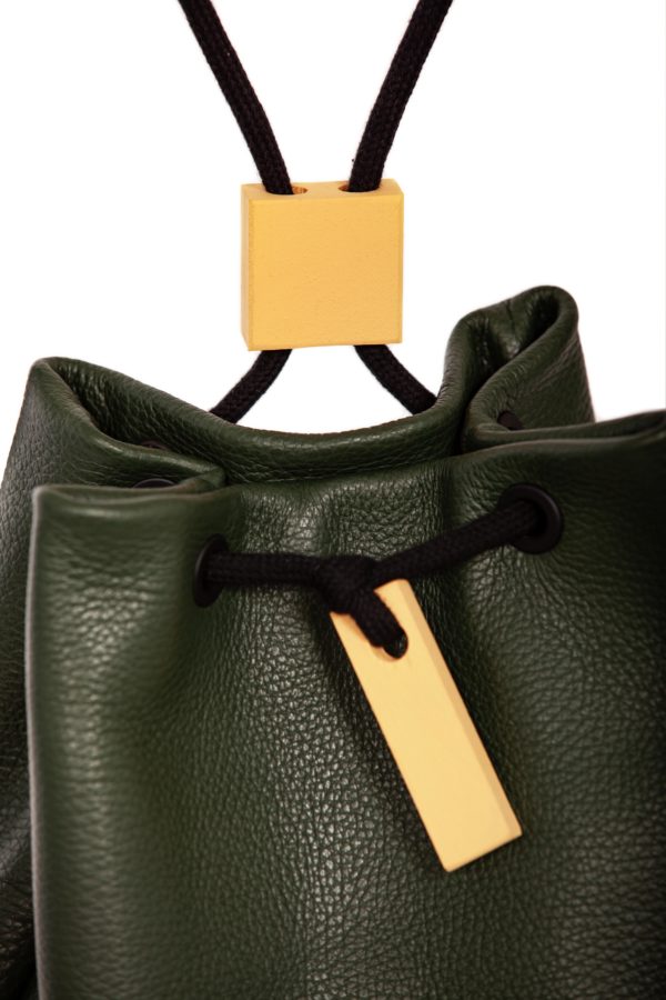 Zaino in pelle verde scuro - Cinzia Rossi