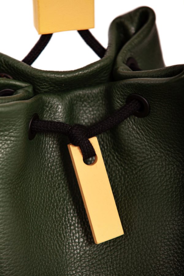 Zaino in pelle verde scuro - Cinzia Rossi