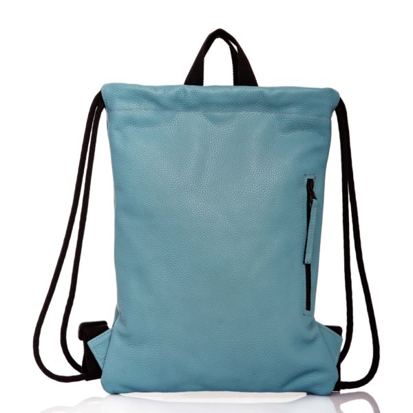 Zaino in pelle azzurro - Cinzia Rossi