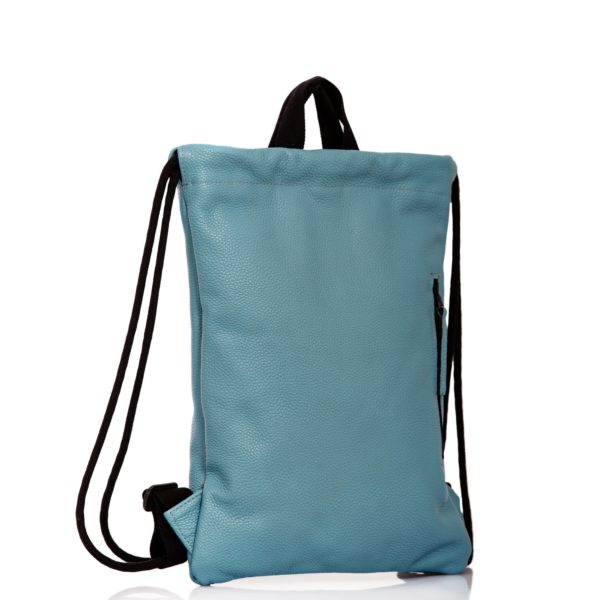 Zaino in pelle azzurro - Cinzia Rossi