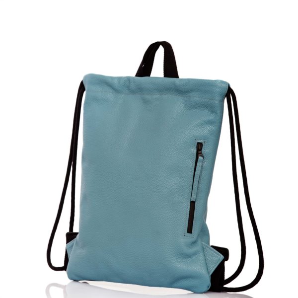 Zaino in pelle azzurro - Cinzia Rossi