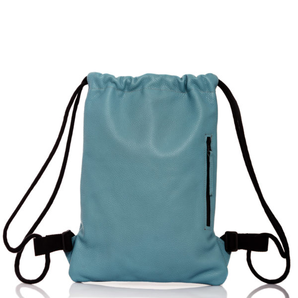 Zaino in pelle azzurro - Cinzia Rossi