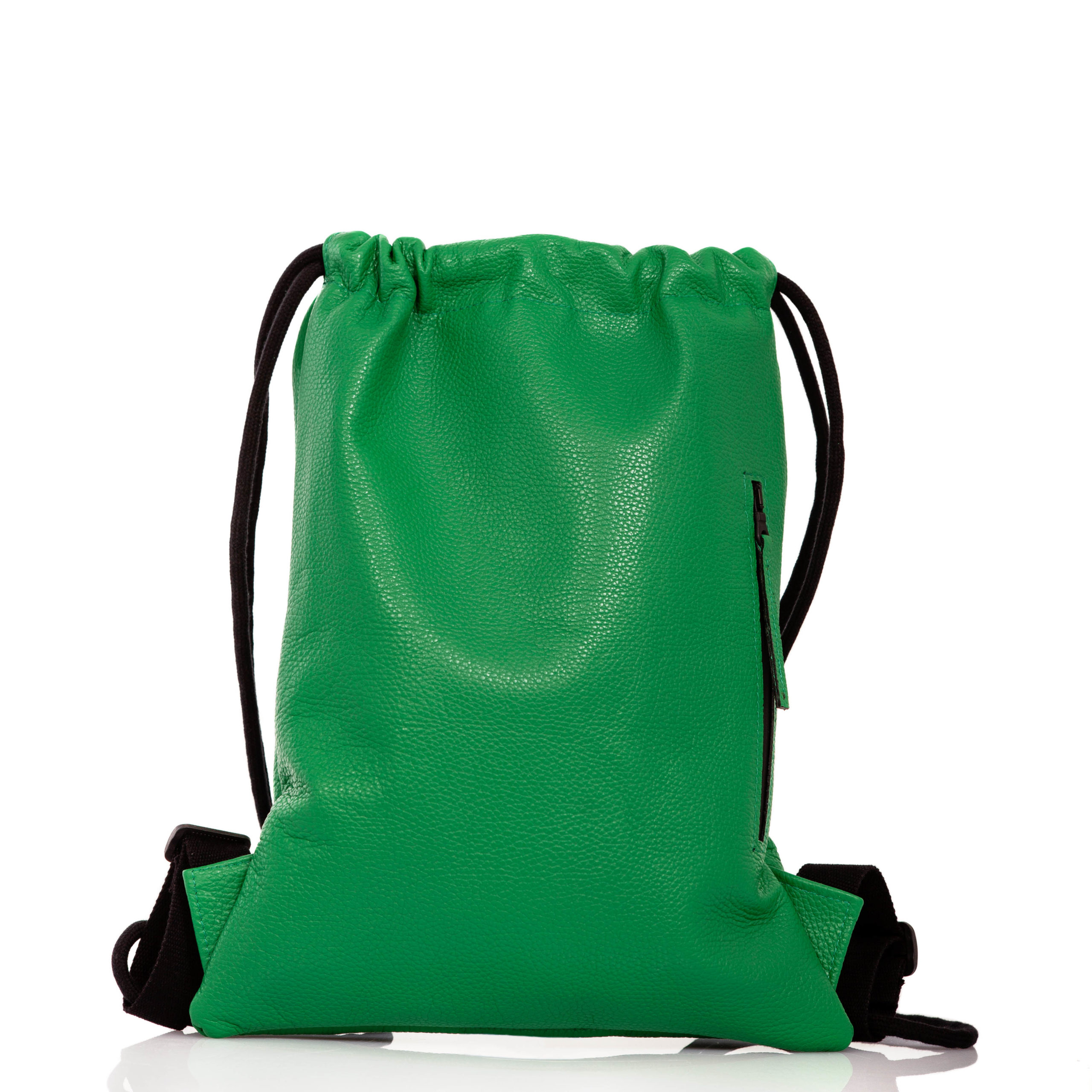 sac a dos cuir vert