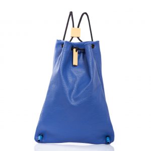 Sac à dos en cuir bleu – Cinzia Rossi