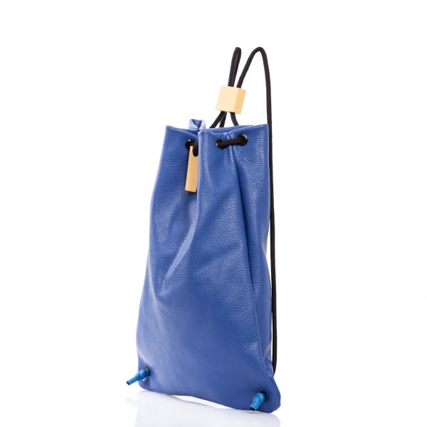 Blue leather backpack – Cinzia Rossi