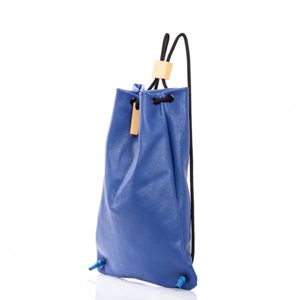 Zaino in pelle blu - Cinzia Rossi
