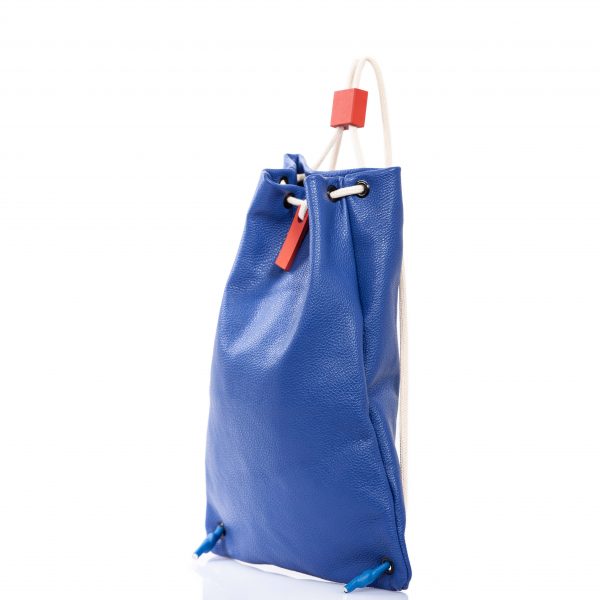 Zaino in pelle blu - Cinzia Rossi