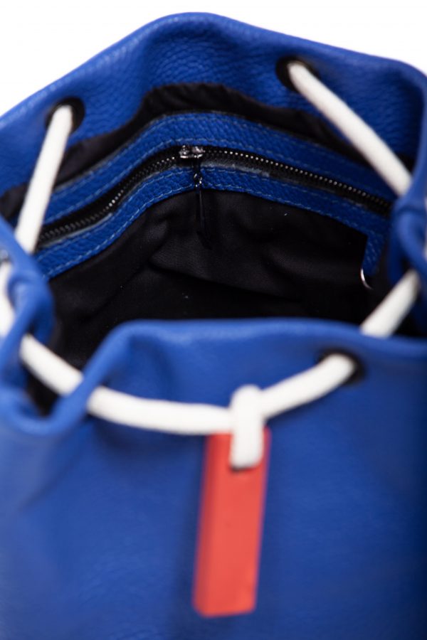 Zaino in pelle blu - Cinzia Rossi