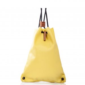 Sac à dos en cuir jaune - Cinzia Rossi