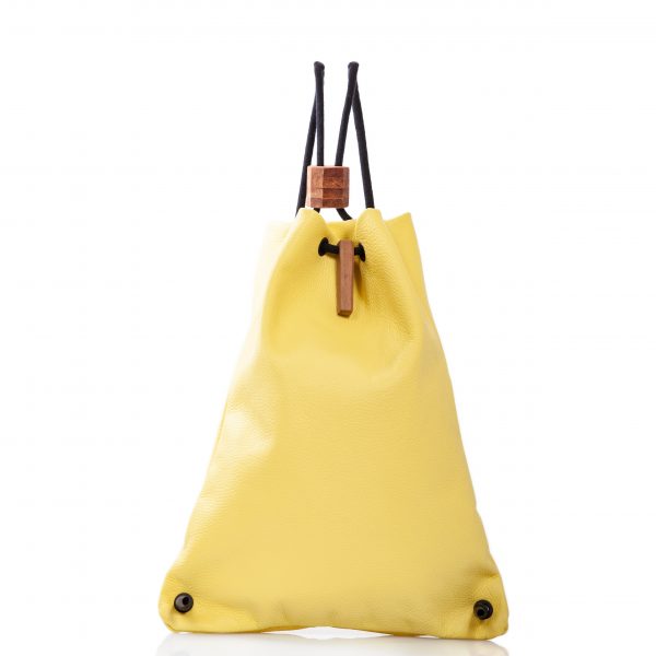 Sac à dos en cuir jaune - Cinzia Rossi