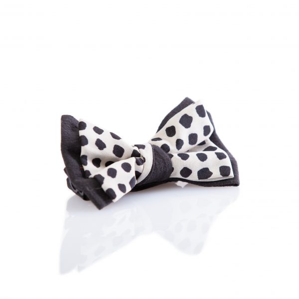 Polka dot print cotton bow tie - Cinzia Rossi